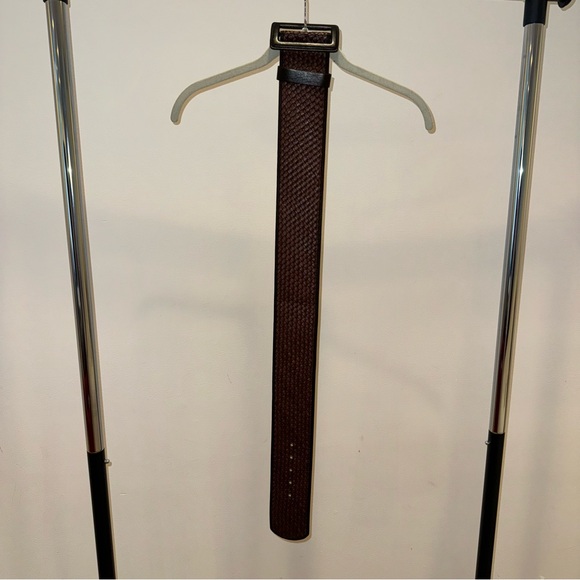 BANANA REPUBLIC LEATHER WOVEN WIDE BELT SIZE XS - Picture 9 of 11